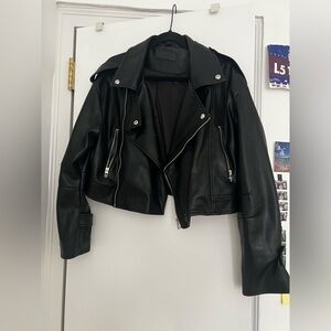 blanknyc faux leather moto jacket